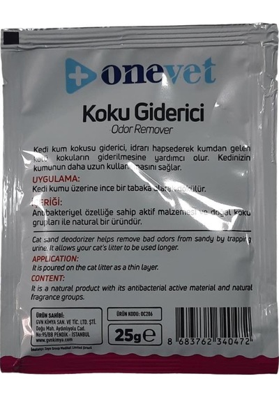 Onevet Kedi Kum Kokusu Giderici Pudra Kokulu 25 Gr