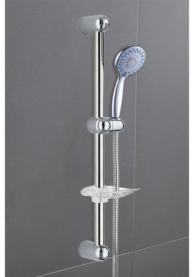 Banyo Tepe Duş Başlığı - Kademeli Fonksiyonlu Duş Başlığı - Duş Sistemi Duş Başlığı Beyaz Krom Banyo Renkli
