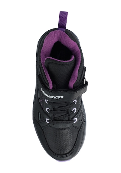 Slazenger KESHA Çocuk Cırt Cırtlı Siyah / Mor Bot