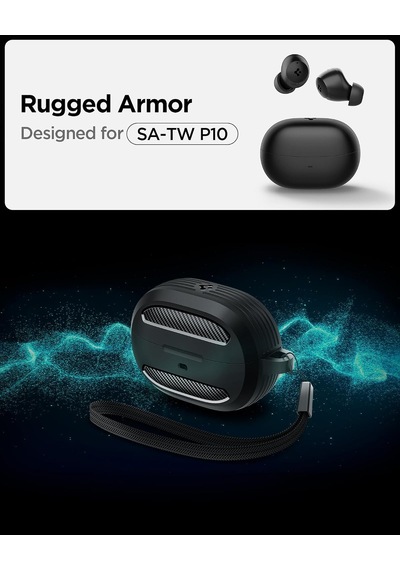 Audio Tws P10 İle Uyumlu Kılıf Rugged Armor Matte Black - Acs07966