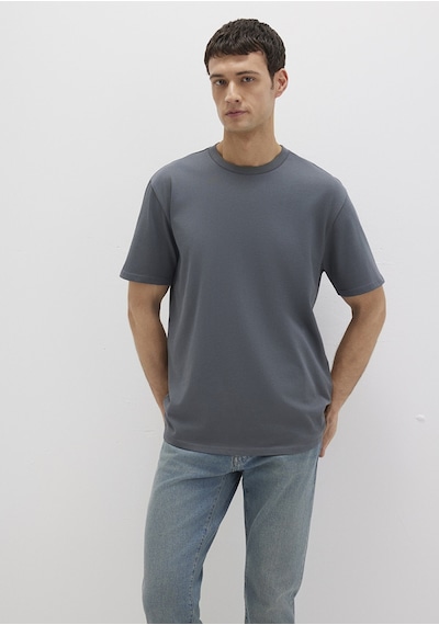 Mavi - Bisiklet Yaka Lacivert Basic Tişört 0611596-80776 Lacivert