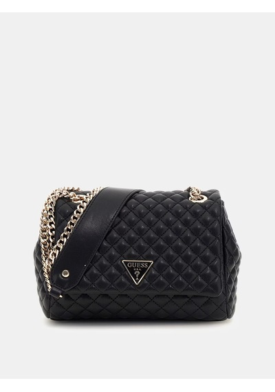 Guess Eco Rianee Kapitone Mini Kadın Çapraz Çanta Hweqg954121 Siyah