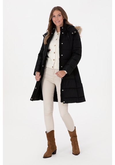 U.s. Polo Assn. Kadın Siyah Kaban 50308001-vr046 Siyah