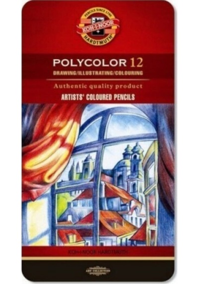 Set Of Artist S Coloured Pencils Sanatsal Kuru Boya Kalemi 12 Renk 3822 Karışık