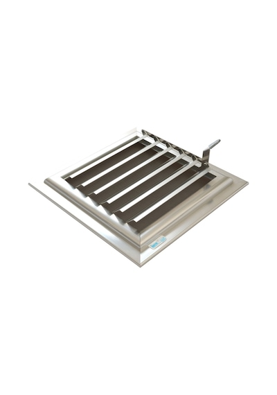 Winlüx Eloksallı Alüminyum Banyo Menfezi Parlak Gri