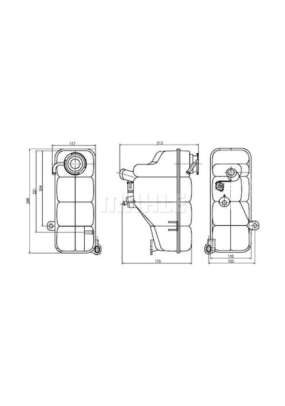 Mahle Crt 123 000s Radyator Yedek Su Deposu W202 93 97 W463 97