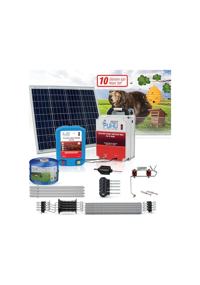 Puhu Ecos Eko Model Kuruluma Hazır Elektrikli Çit Sistemi 10 Dönümlük 8 Joule -2461