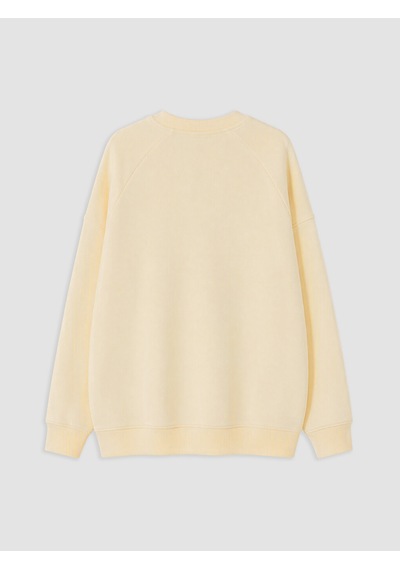 Lcw Modest Bej Oversize Kadın Kalın Sweatshirt Tunik