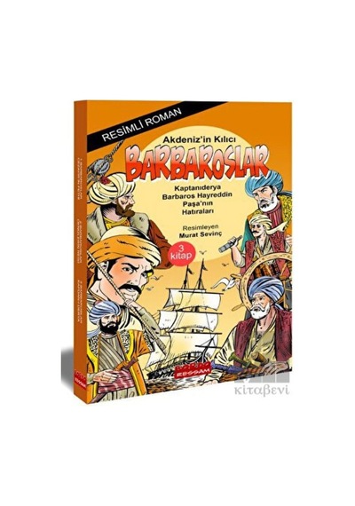 Akdeniz'in Kılıcı Barbaroslar Seti - 3 Kitap Takım- Bordo Ressam