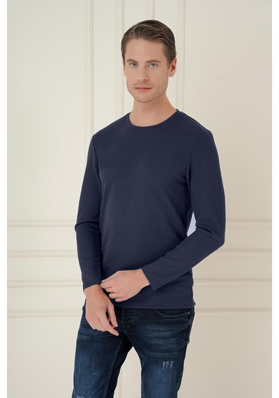 Efor Ts 887 Slim Fit Lacivert T-shirt Lacivert
