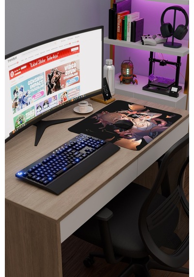 Yoimiya Genshin Impact Anime Gacha V5 - 48x40 Xl Gaming Mouse Pad Fare Altlığı