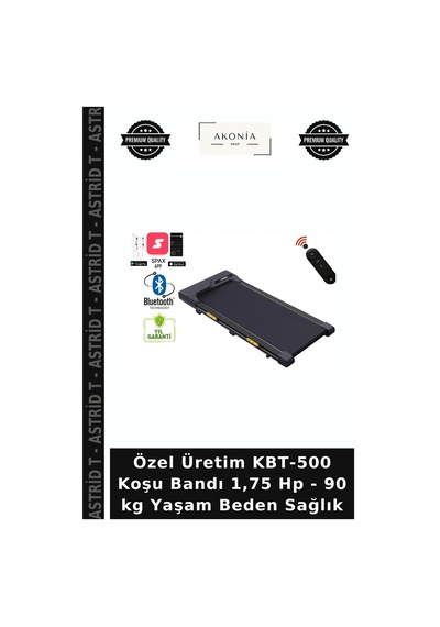 Özel Üretim Kbt-500 Koşu Bandı 1,75 Hp - 90 Kg Yaşam Beden Sağlık