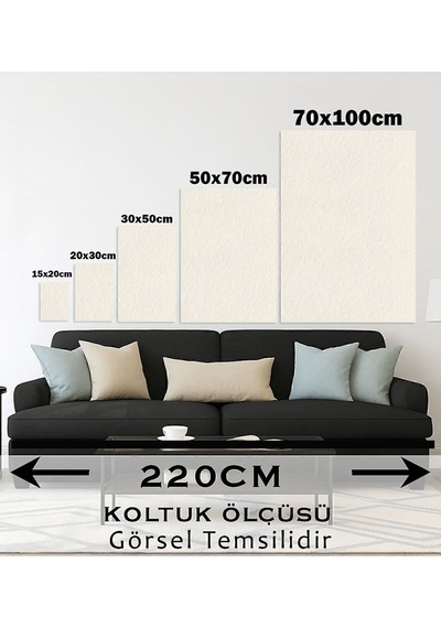 Bk Gift Allah Yazılı Bej Altın Osmanlı Motifli Minimalist İslami Hat Sanatı Dini Kanvas Duvar Tablosu 50x70 Cm