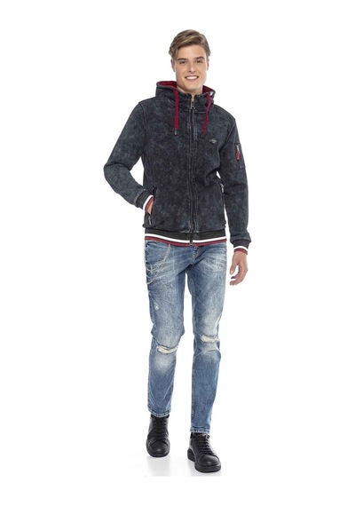 Cipo & Baxx Cl418 Sporty Men Sweatshirt Siyah