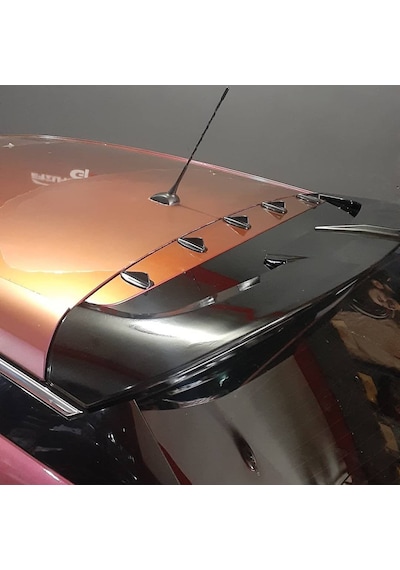 Shark Mini Balina Anten Tavan Spoiler Süsü Mini Anten Siyah