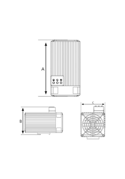 PLASTİM 750W Fanlı Rezistans Pano Isıtıcı