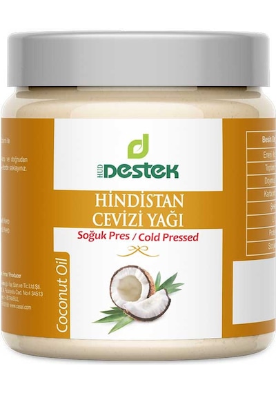 DESTEK HİNDİSTAN CEVİZİ YAĞI 300 GR (SOĞUK PRES)