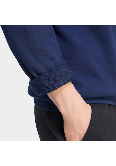Adidas Trefoil Essentials Crew French Terry Erkek Mavi Sweatshirt Kt2452 545591