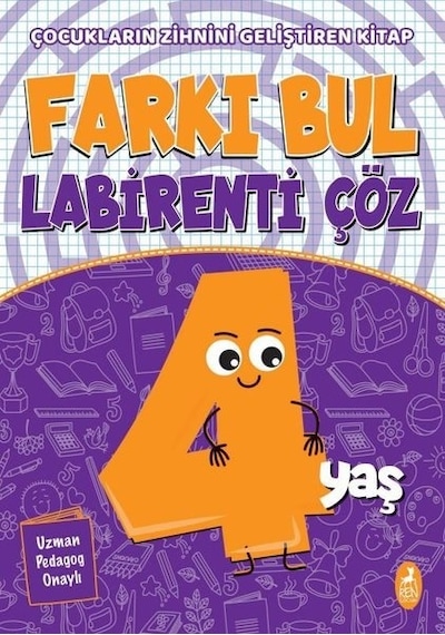 Farkı Bul Labirenti Çöz - 4 Yaş- Ren Kitap