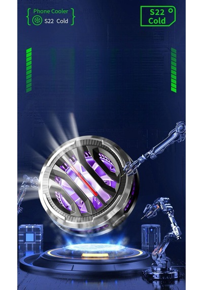 Maf Mıknatıslı Cep Telefon Sessiz Soğutma Fanı Radyatör Soğutucu iOs Uyumlu  Android Pubg Gaming Soğutucu