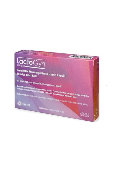 Lactogyn Probiyotik 30 Kapsül Takviye Edici Gıda