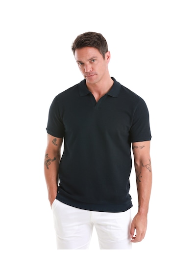 Hatemoğlu Lacivert Regular Fit Düz Polo Yaka Pamuklu Tişört 35362024c011 005 Lacivert