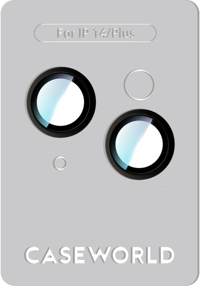 Apple Uyumlu   iPhone 14 Caseworld Alloy Serisi Oleofobik Anti Reflective Kamera Lens Koruyucu Siyah