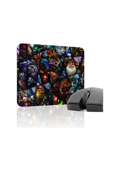Dota 2 Kaymaz Dikişli Kauçuk Oyuncu Mousepad V2 - 22x18 Gaming Mouse Pad Fare Altlığı