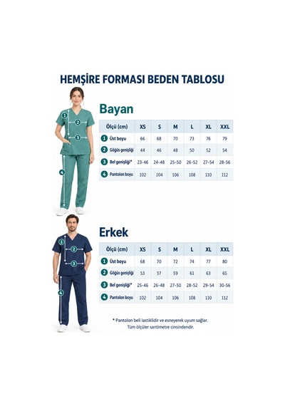 Pembe Kadın Hemşire Ve Doktor Forması V Yaka Rahat Kesim Boru Paça Alt Üst Takım Pembe