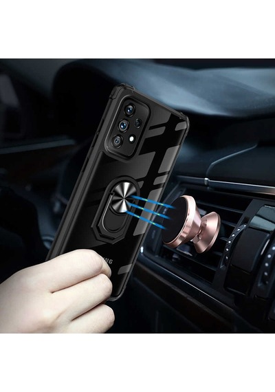 Samsung Uyumlu Galaxy A72 Kılıf Zore Mola Kapak Siyah