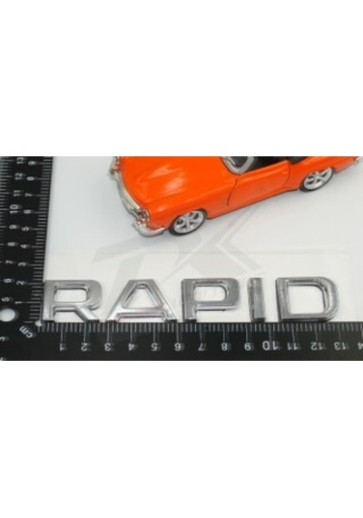 Skoda Rapid 13-16 Yeni Nesil Bagaj Krom Abs 3M 3D Yazı Logo Amble