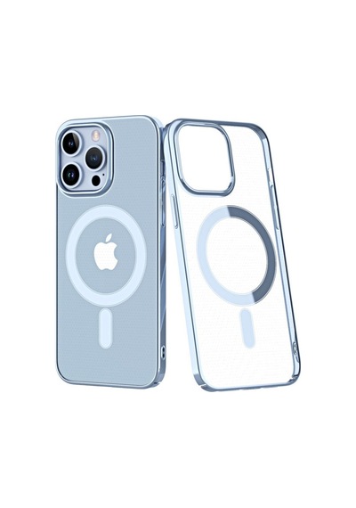 Apple iPhone Uyumlu  14 Pro Uyumlu Kılıf Element Magneticsafe Sert Kapak - Sierra Blue