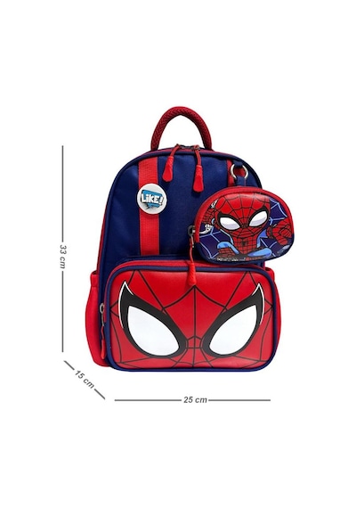 Anaokulu Sırt Çantası Spiderman Benzeri Erkek Çocuk Kreş Çantası 33 25 Cm Ortopedik Örümcek Adam Lacivert