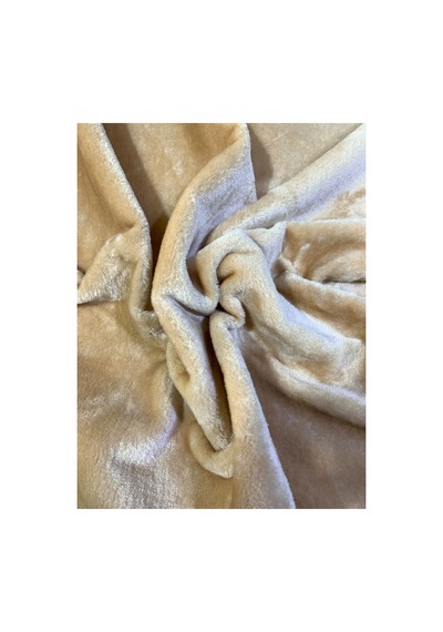 Zp-lutur- Tüy Dökmez 500 Gr Ithal Krem Renk Peluş Kumaş 100x150 Cm Ev Tekstil, Tekstil Krem Krem