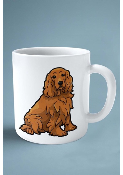 Cocker Spaniel Köpek Isimli Kişiye Özel Baskılı Kupa Bardak En Iyi Dost Çok Renkli