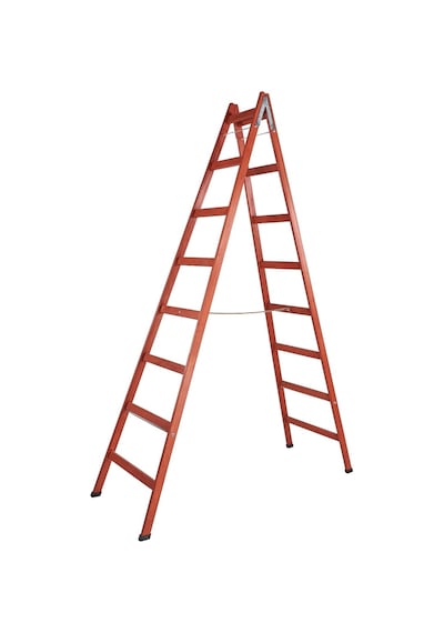 Step 8 Basamaklı Çift Çıkışlı Ahşap Merdiven Yükseklik 2.60 M