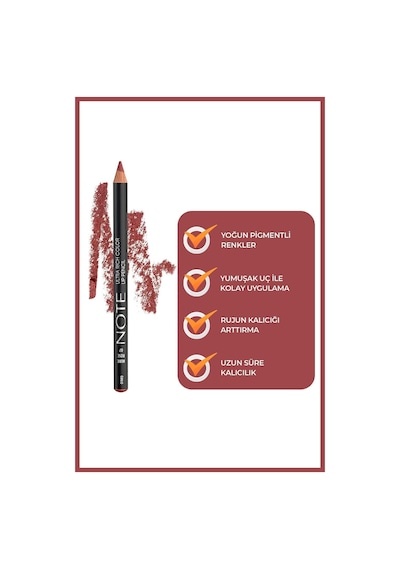 Note Cosmetique Ultra Rich Color Lip Pencil Dudak Kalemi 07 Nude Rose - Nude
