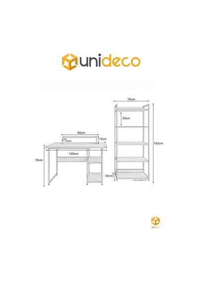 Vien 2 Set Kitaplıklı Masa Raflı Çalışma Masası 5 Raflı Kitaplık Monitör Yükseltici Siyah - Çam Vien 2 Set Kitaplıklı Masa Raflı Çalışma Masası 5 Raflı Kitaplık Monitör Yükseltici Siyah - Çam