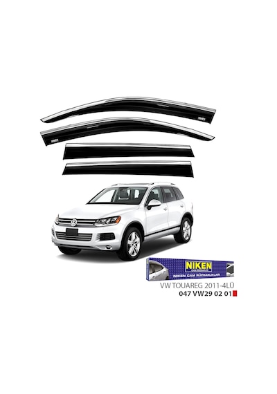Replax Vw Touareg 2011 Sonrası Kromlu Cam Rüzgarlığı 4lü