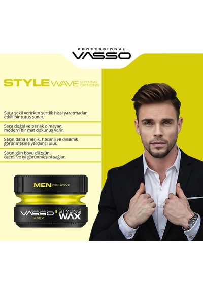 Saç Şekillendirici Mat Wax Tüm Saç Tipleri Doğal Tutuş Ve Mat Görünüm Matte Paste Apex 150 Ml