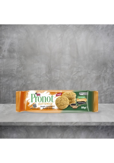 Pronot Glutensiz Susamlı Çörek Otlu Ve Mahlepli Kurabiye 80 Gr