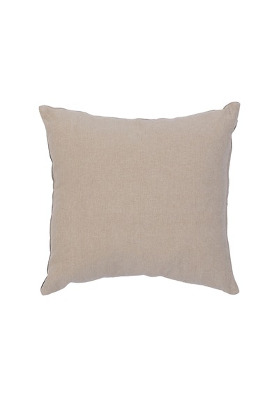 Yargıcı Koyu Bordürlü Keten Pamuk Kare Yastık 50x50 Cm 26knht1010c St
