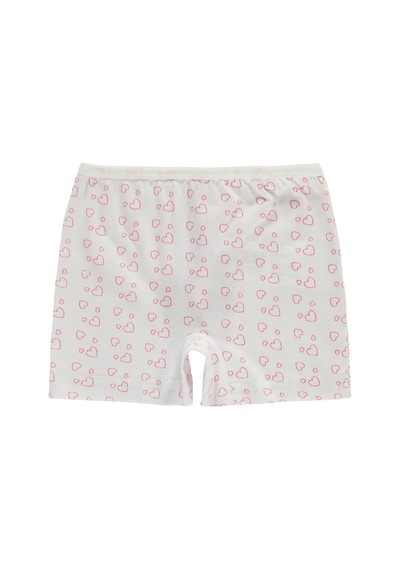 Civil Girls Cute Kalp 2-12 Yaş Kız Çocuk 2'li Boxer Çok Renkli