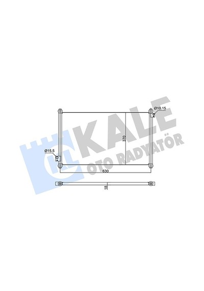 Kale 350595 Klima Radyatörü Kondanser - Honda Accord 1998-2003 2.0 İ 16v Klimalı Modeller 80100s84a00