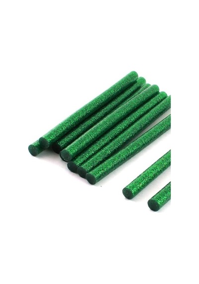 Mühür Mumu Simli Çubuk Sıcak Tutkal 7Mm X 10Cm 12 Li Yeşil Renk (551795272)