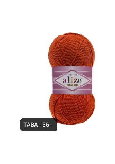 Cotton Gold Amigurumi Ipi 100gr El Örgü Ipi Punch Ipi Renk Kodu-36-taba-pamuk+akrilik Örgü Ipi