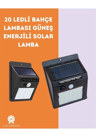 Buğz Kablosuz Solar Led Lamba Bahçe, Veranda, Merdiven Işığı, Otomatik Aç-kapa Sensörlü .
