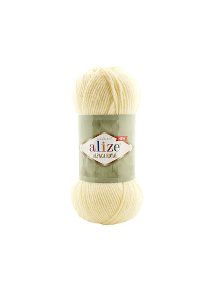 Alize Alpaca Royal New 01 Krem El Örgü İpi
