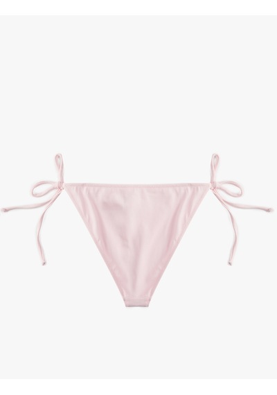 Koton Yanları Bağlamalı İpli Bikini Altı Pembe 6sak00002mm Gül Renği