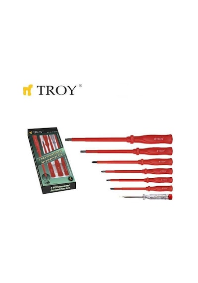 Troy 22300 İzoleli Tornavida Seti 7 Parça